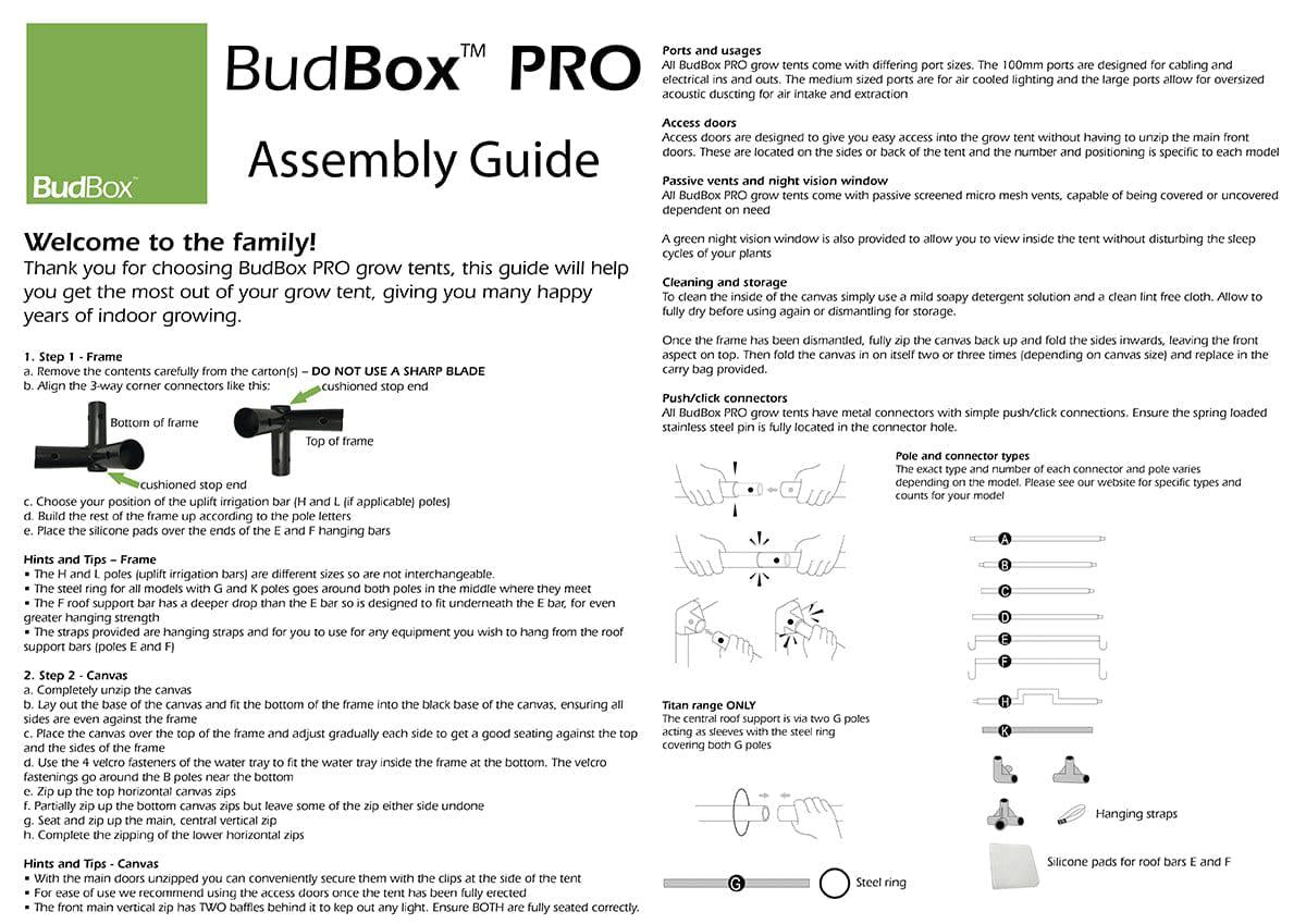 Bud Box Pro Zelt Silber HL - 240 x 240 x 220 cm