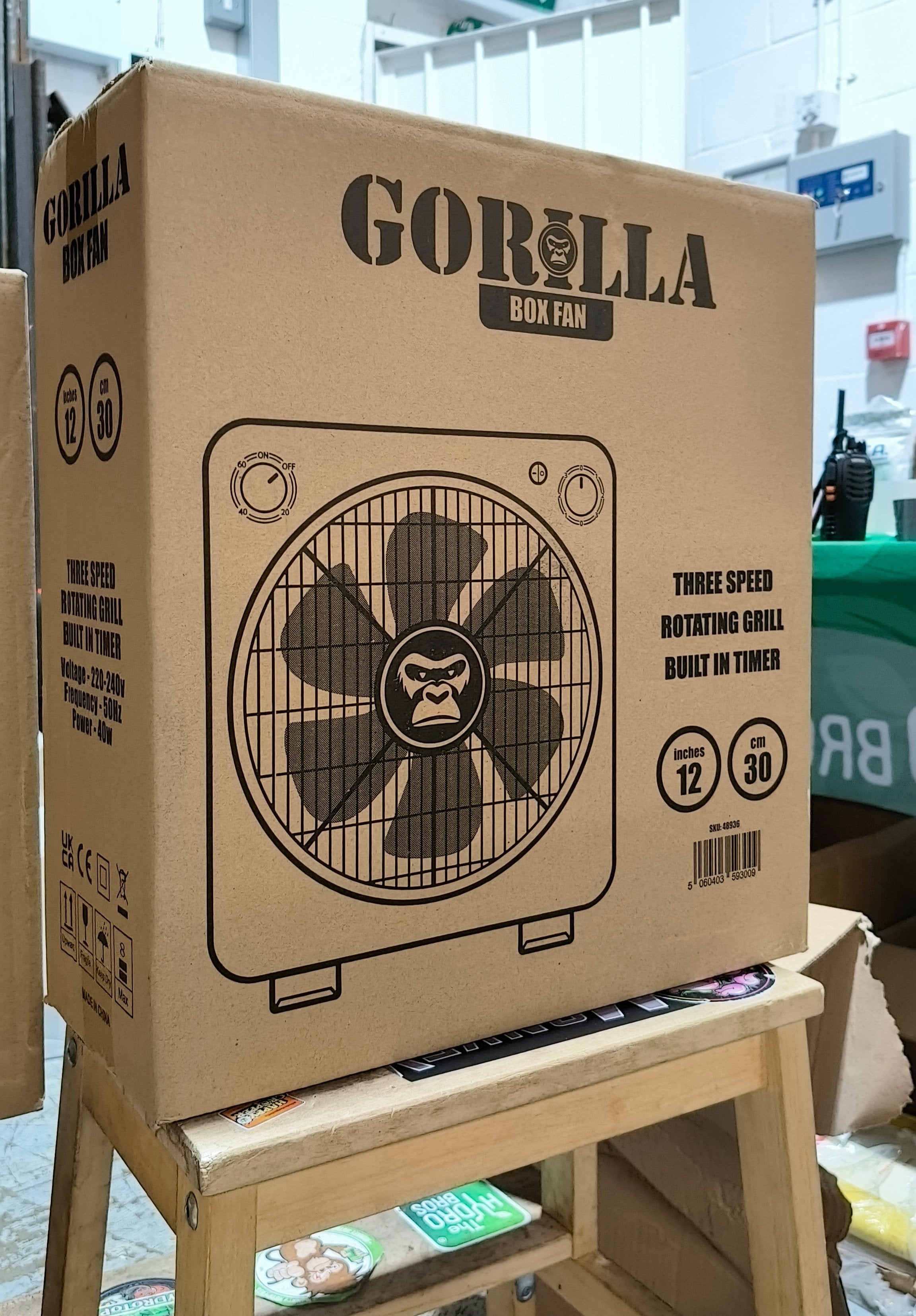 Gorilla Umlaufender Bodentimer mit 3 Geschwindigkeiten - 30cm