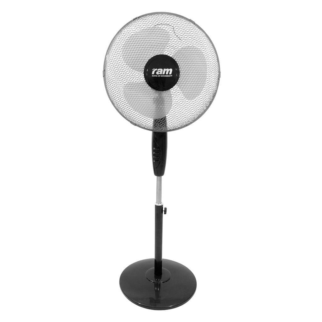 RAM 16" Standfuß Ventilator mit festem Sockel