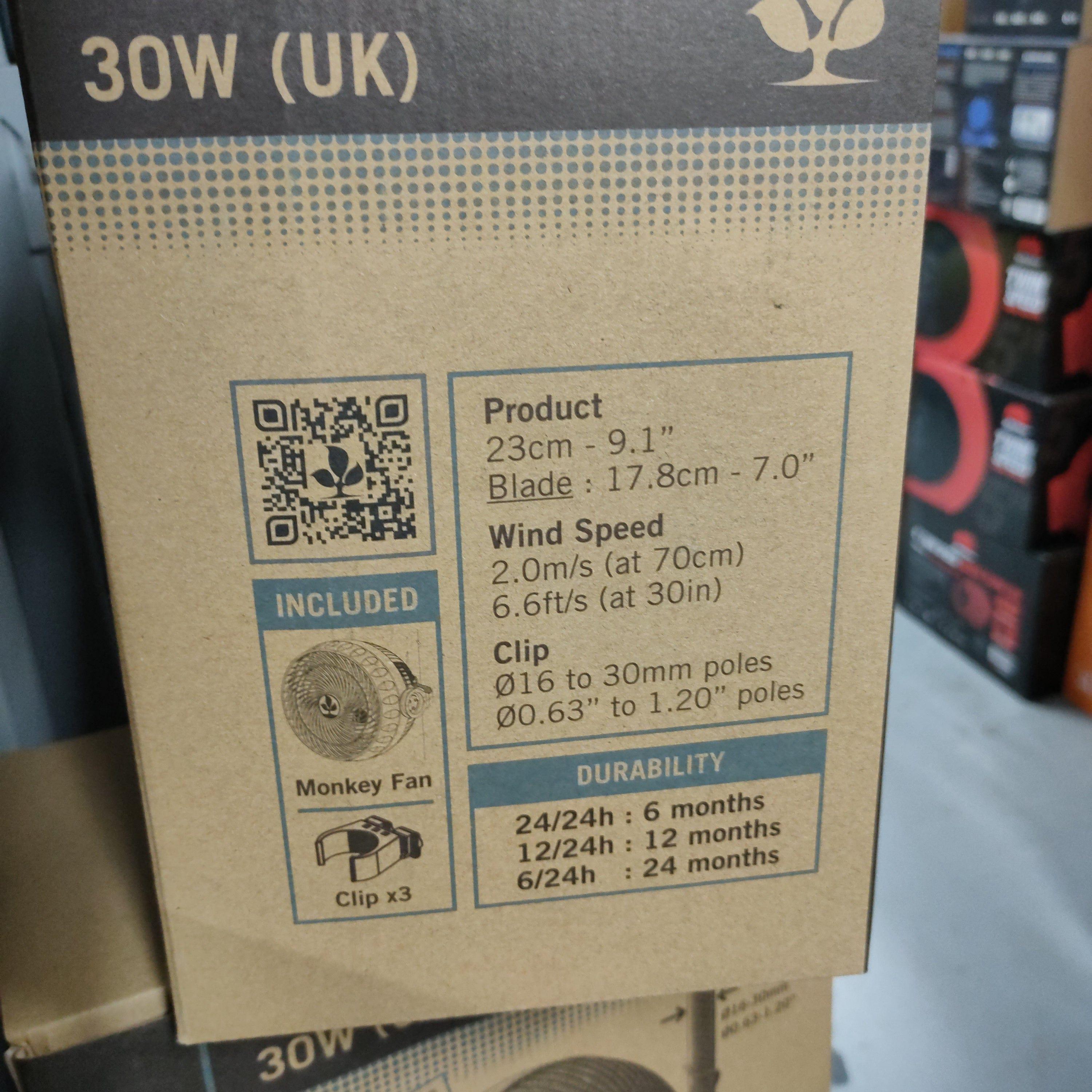Secret Jardin Monkey Clip Ventilator 30W