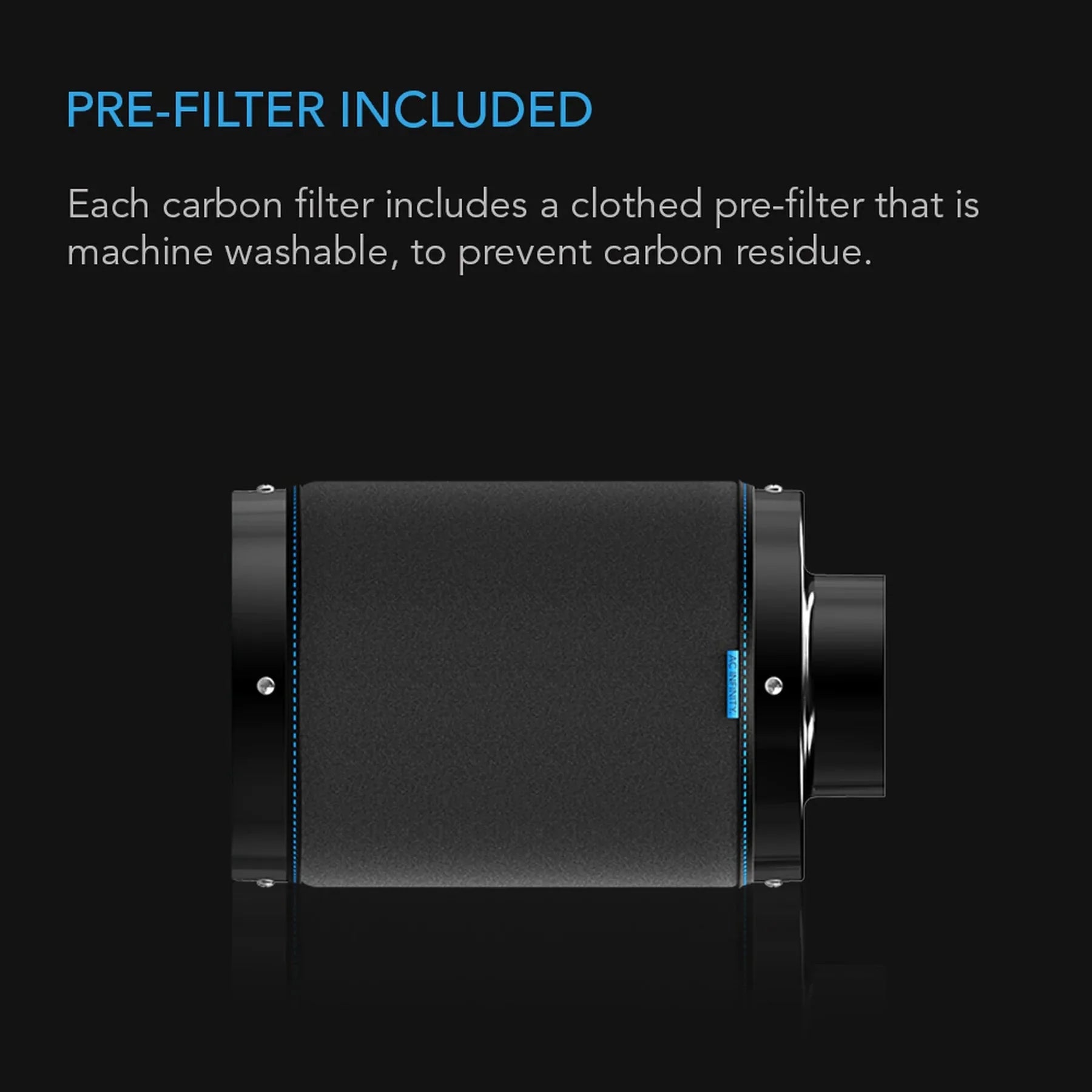 AC Infinity Luftkanal Kohlefilter