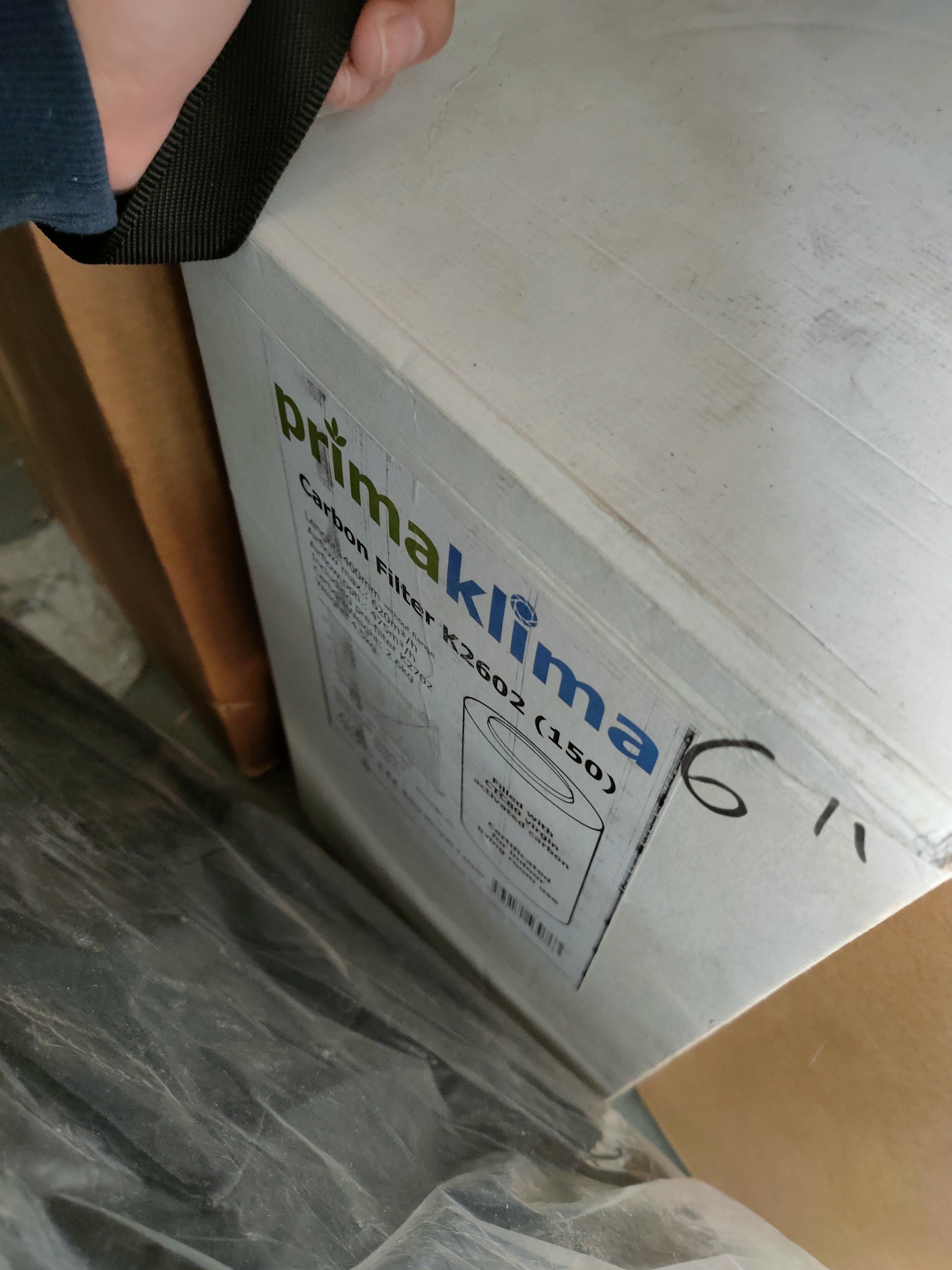 Prima Klima Eco Kohlefilter 6" 150mm/400mm (620m³/h)
