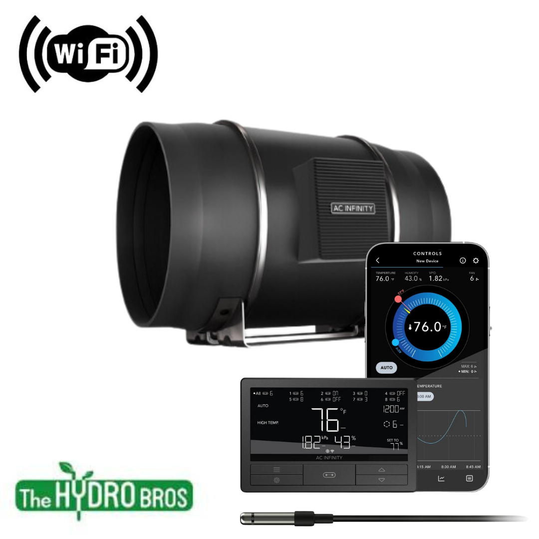 AC Infinity Cloudline S10 Ventilator & UIS Steuerung Kombipaket