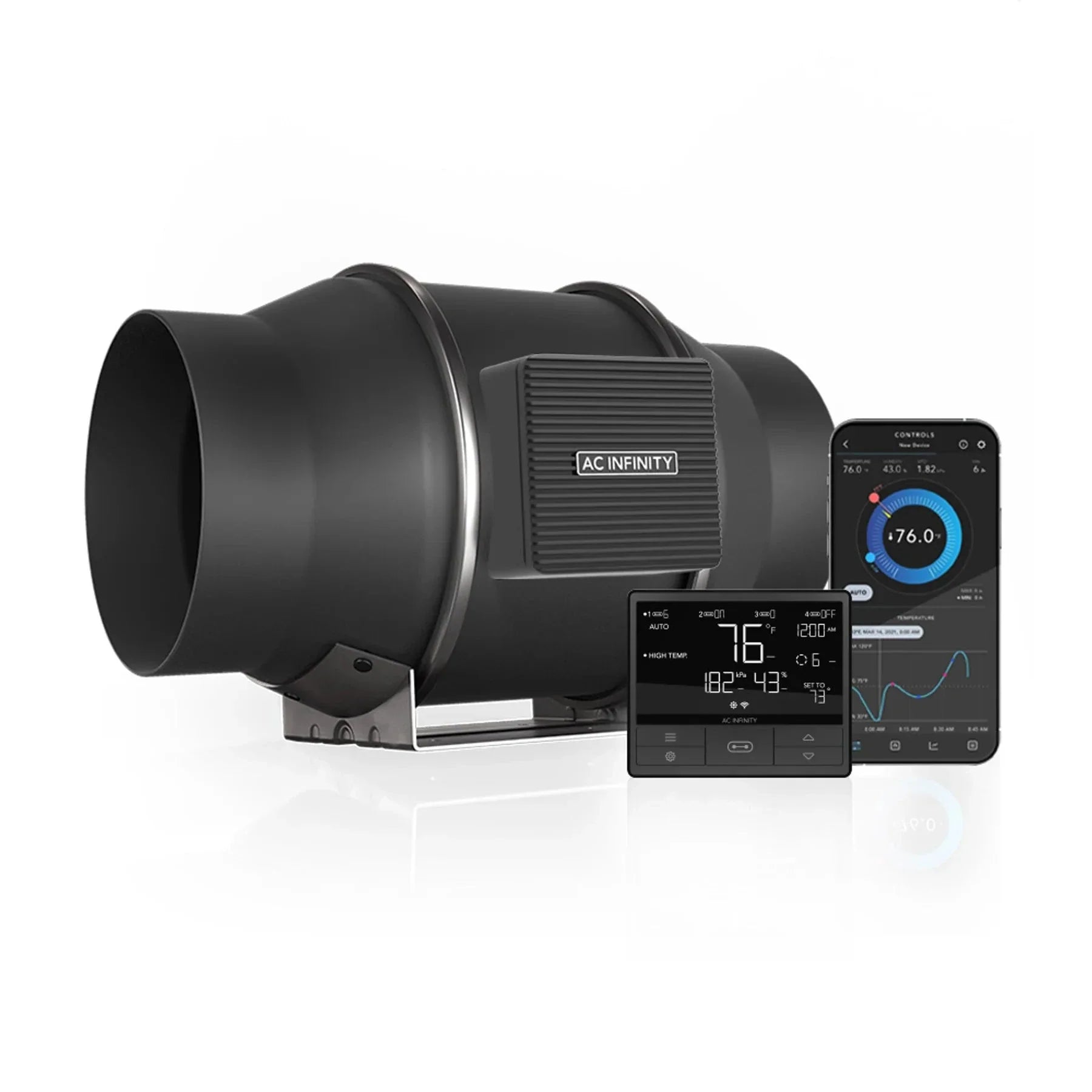 AC Infinity Cloudline Pro T6 Lüfter & 69 Pro Steuerungskombination (AI-CLT6)