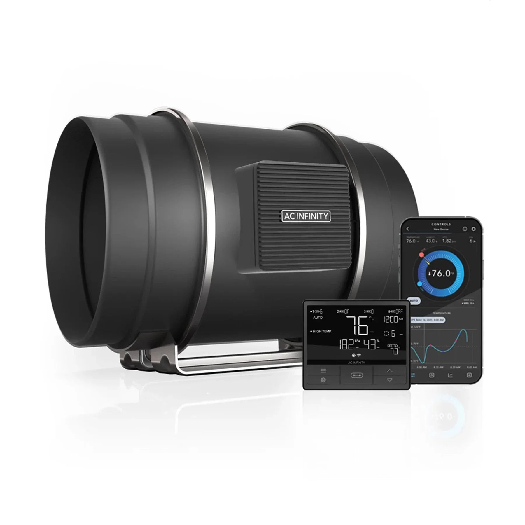 AC Infinity Cloudline Pro T8 Lüfter & 69 Pro Controller Kombination (AI-CLT8)