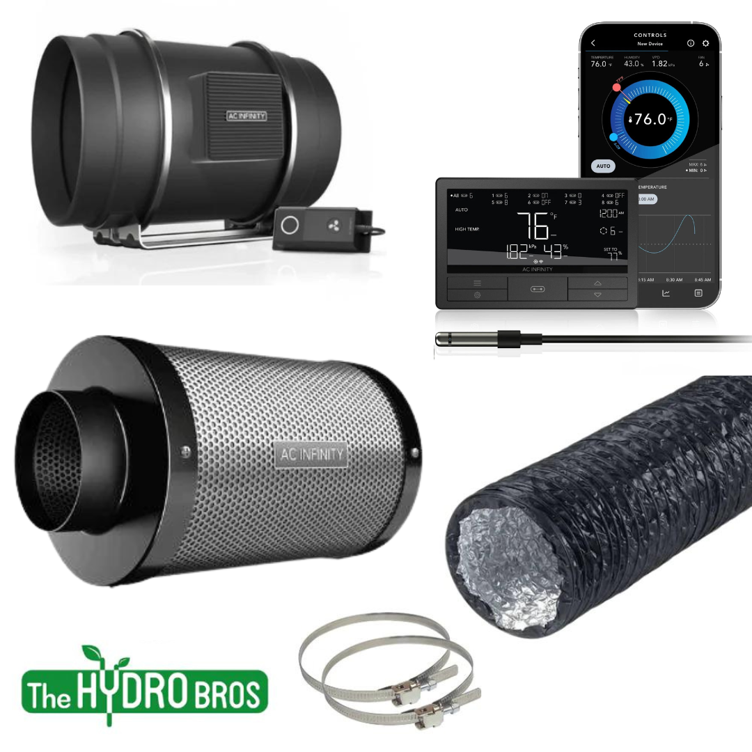 AC Infinity 8-Zoll Ventilator Absaugset + UIS Steuerungs-Kombination