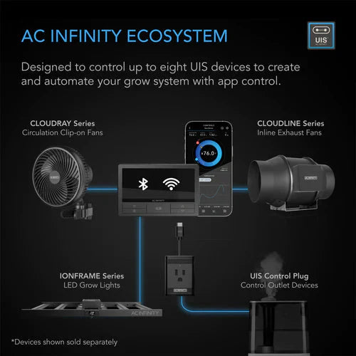 AC Infinity UIS Controller 69 Pro Plus (8 Anschlüsse mit WLAN + Bluetooth)