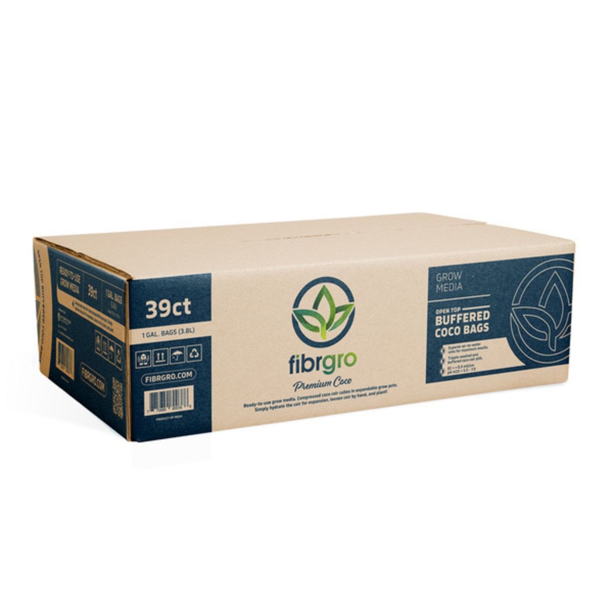 Fibrgro gepufferte Schnellbefüllbare Open-Top-Tasche – 1 Gallone