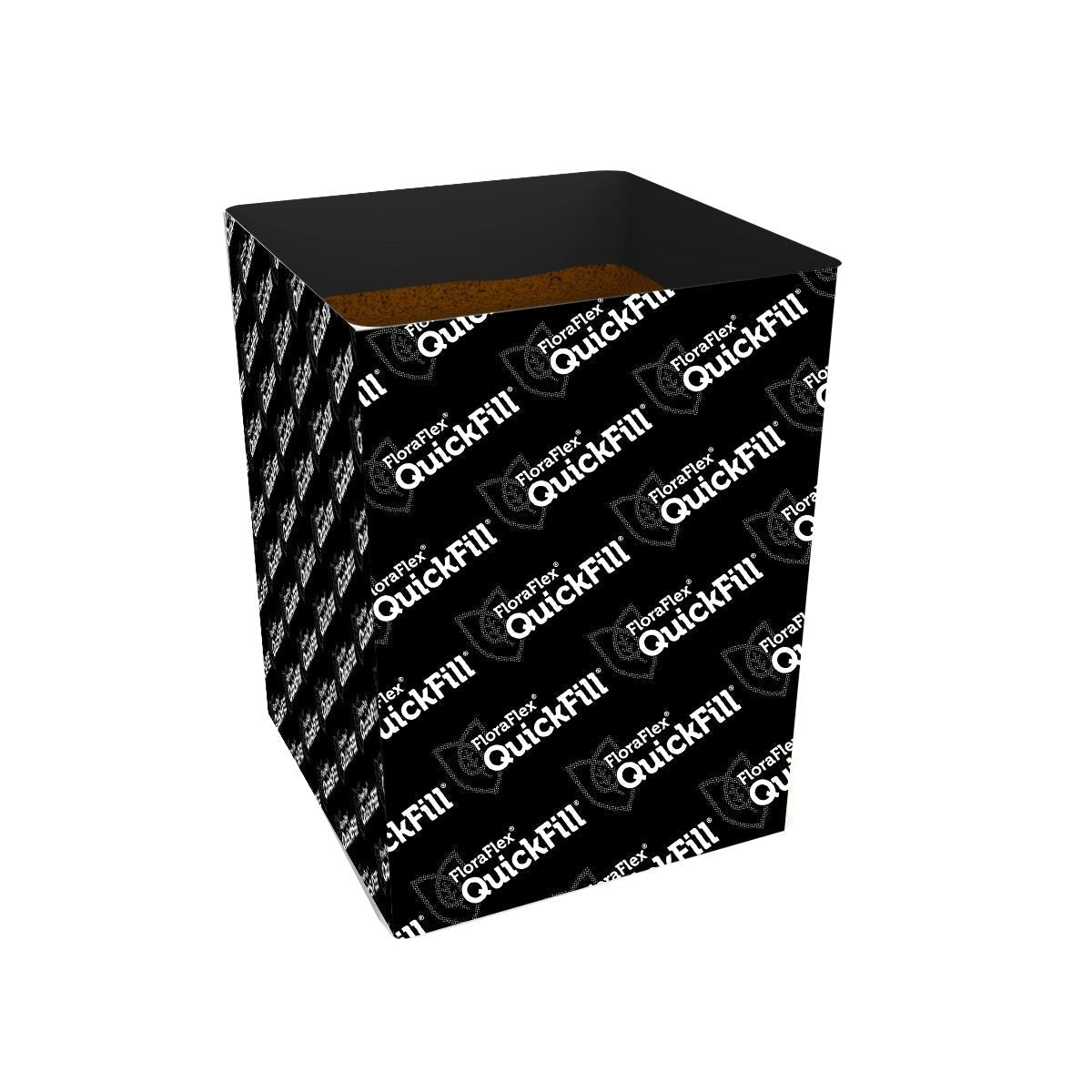 FloraFlex Quick Fill Beutel - 1 Gallone | Schwarzes O2-Gewebe | 60% WHC