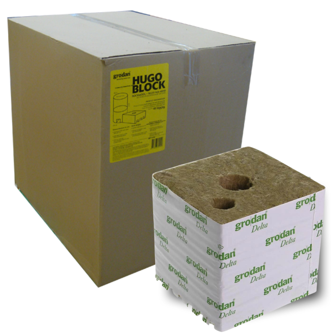 Grodan - 6" Hugo Block / Würfel (mit neuem Tropferehole)