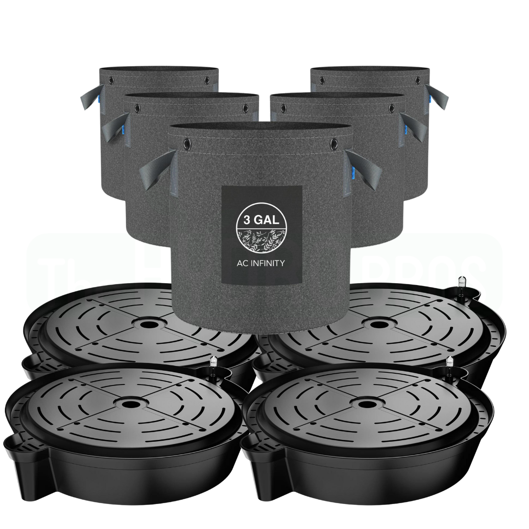 AC Infinity 3-Gallonen Stoffkörbe und Basis-Set