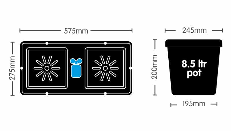 Easy2grow Set – 12 Töpfe