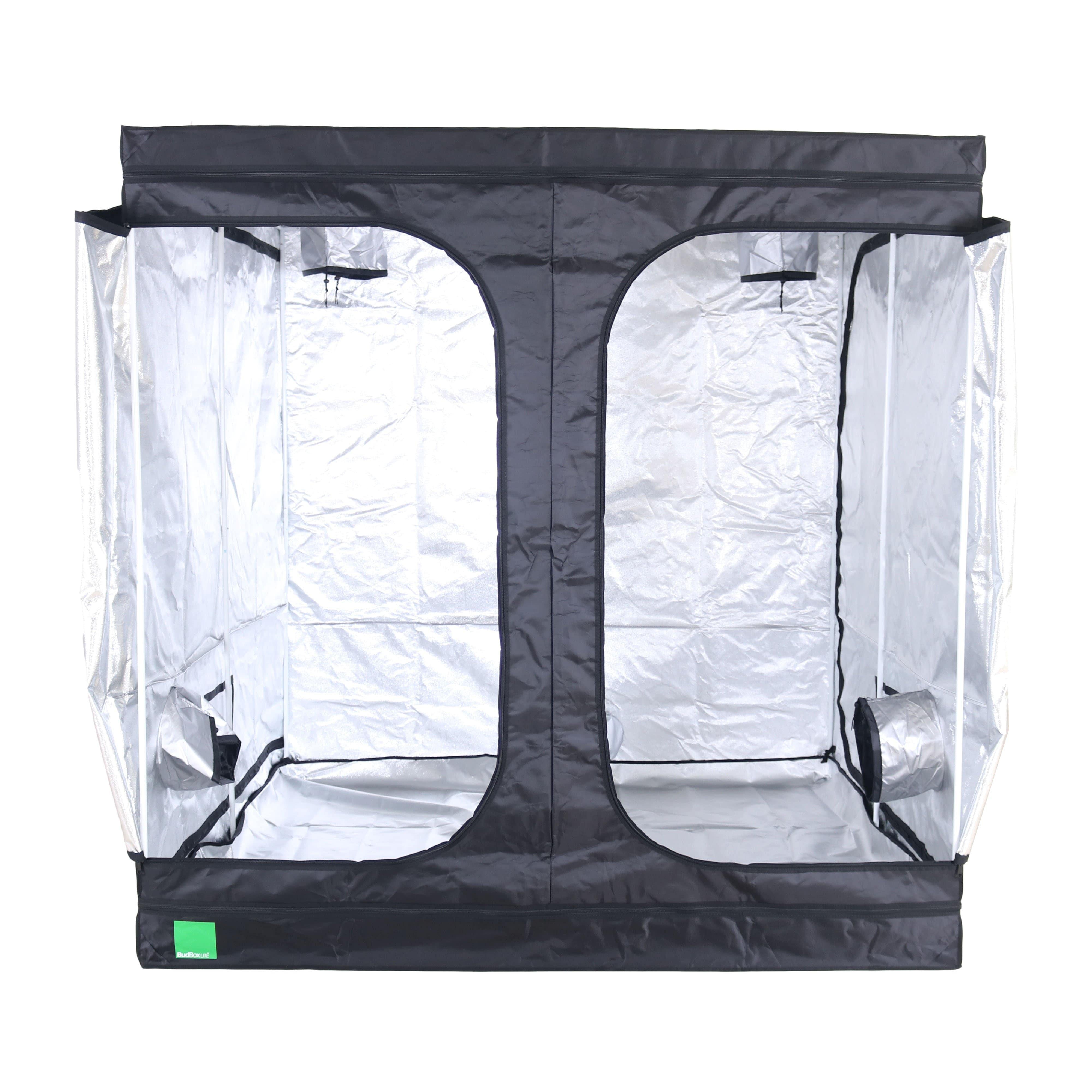 Bud Box Lite Zelt Silber - 200 x 200 x 200 cm (19 mm Stangen & Metallwinkel)