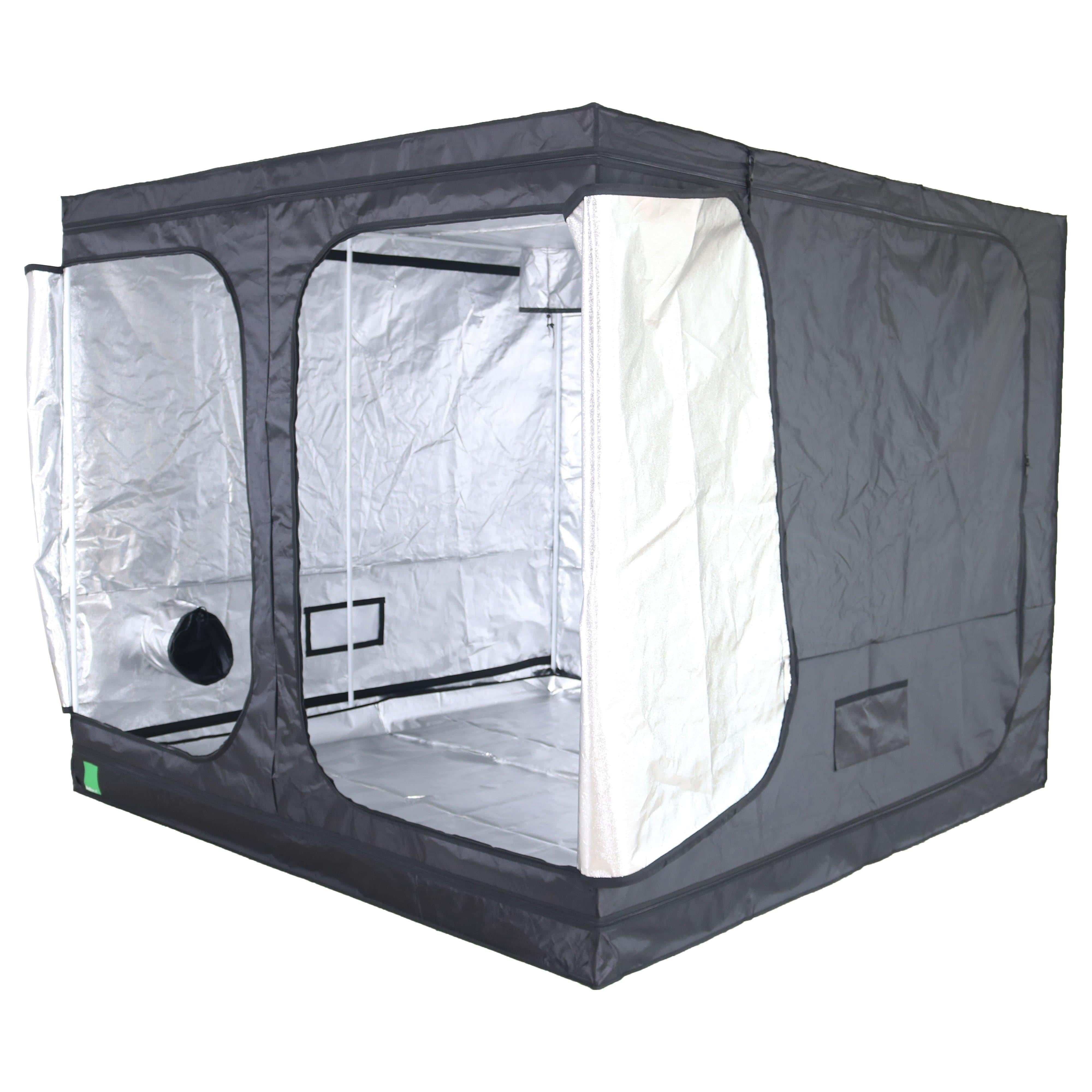 Bud Box Lite Zelt Silber - 240 x 240 x 200cm (19mm Stangen & Metall-Ecken)