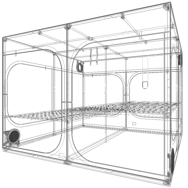 Dark Room Zelt DR300 - 297 x 297 x 217 cm (R4)