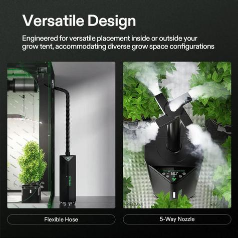 VIVOSUN 19L Ultraschall Smart-Befeuchter – WLAN-App-gesteuerter Luftbefeuchter für Anbaumethoden und Zelte