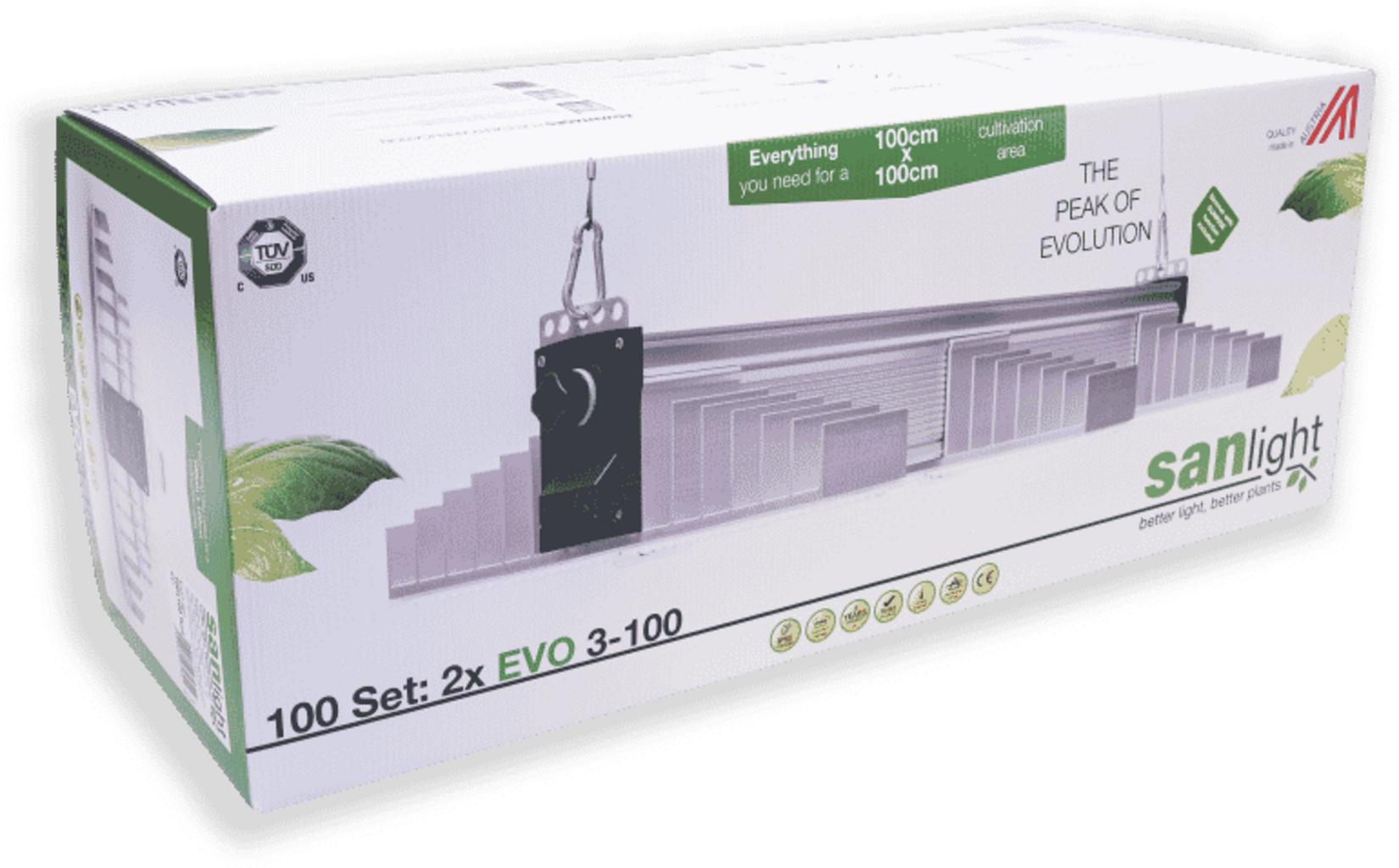 SanLight Evo 380W LED-Set - 100 x 100cm
