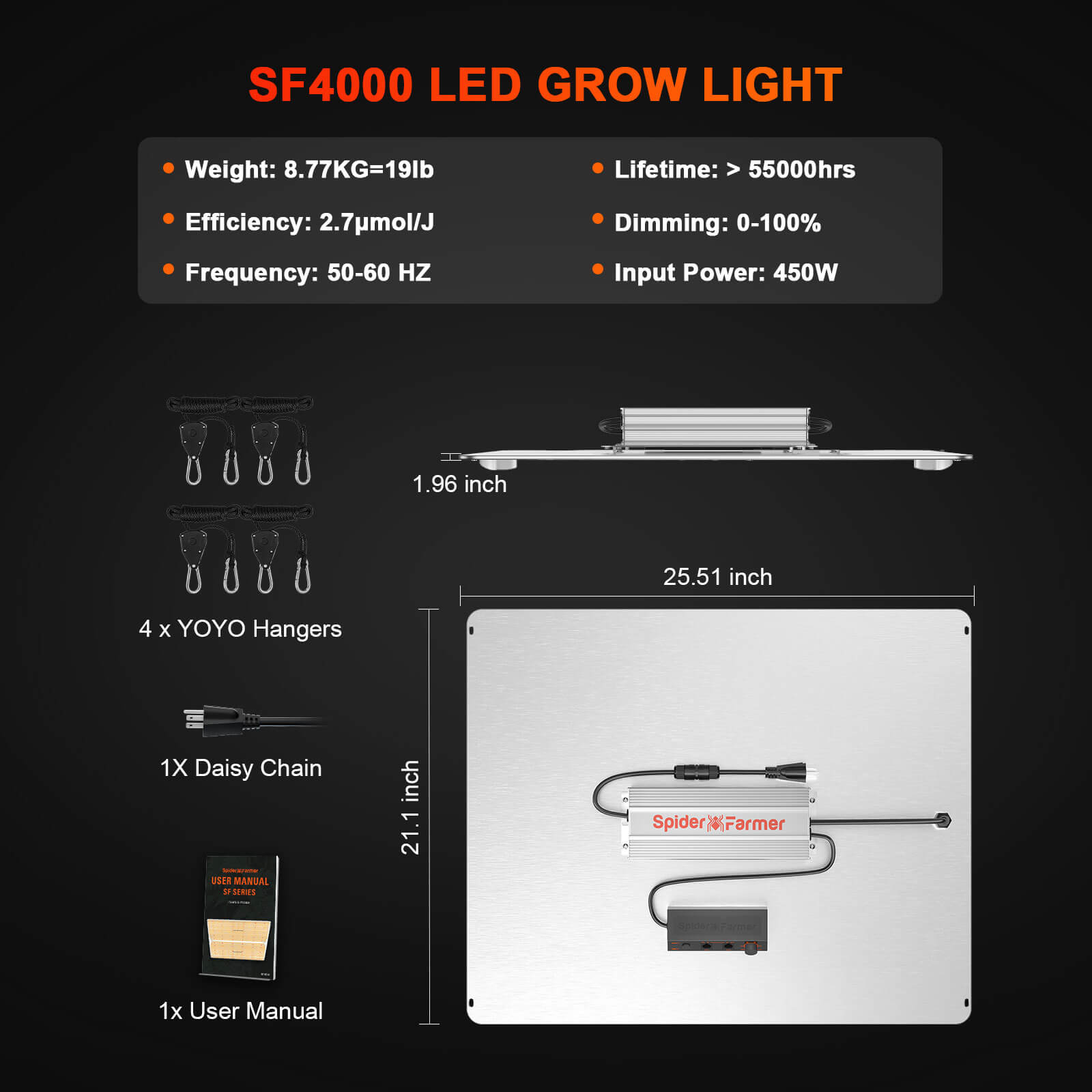 Spider Farmer SF4000 LED (450W)