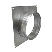 Quadratische Metall-Wandplatte / Wasserhahn