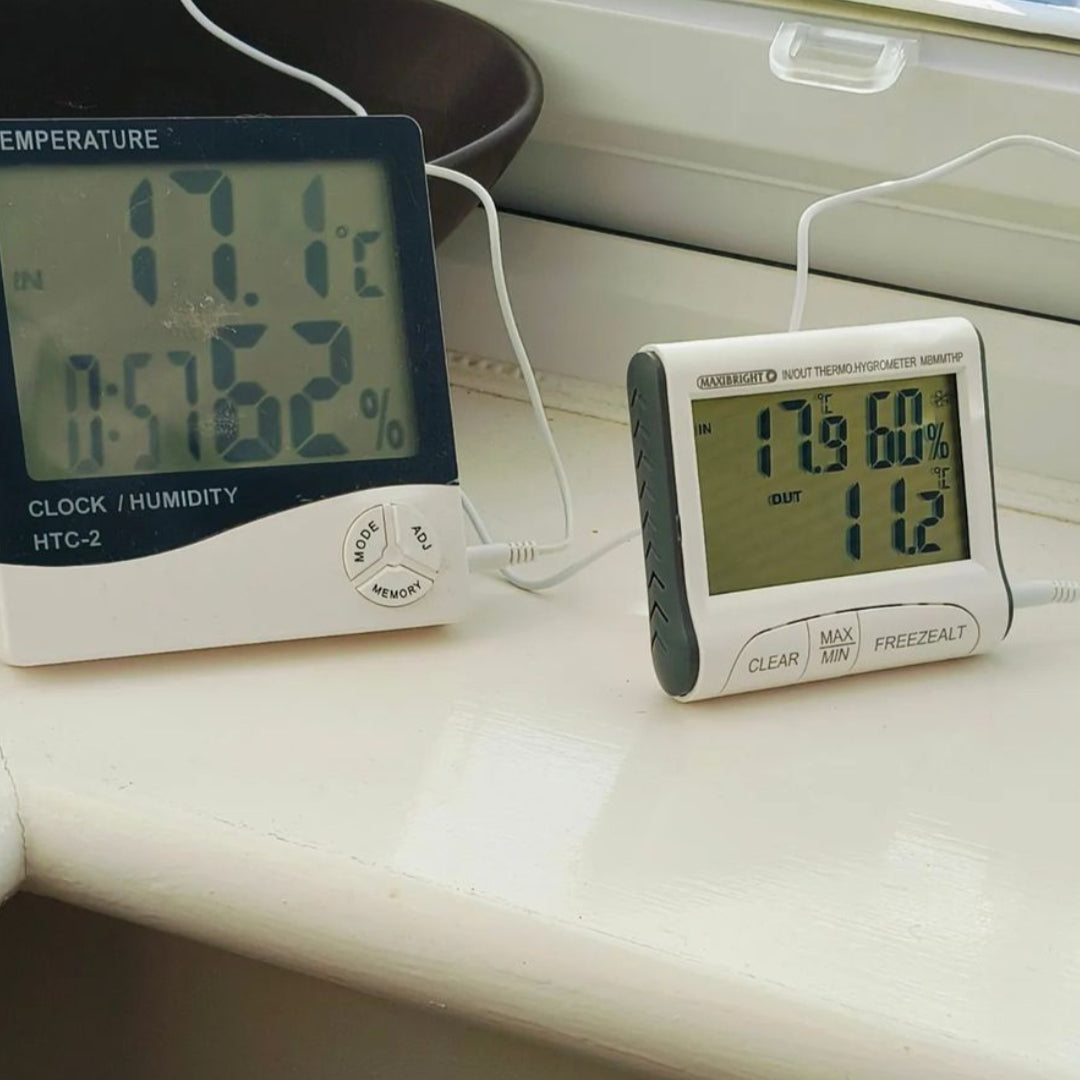 Maxibright Max-Min-Thermometer und Hygrometer mit Sonde