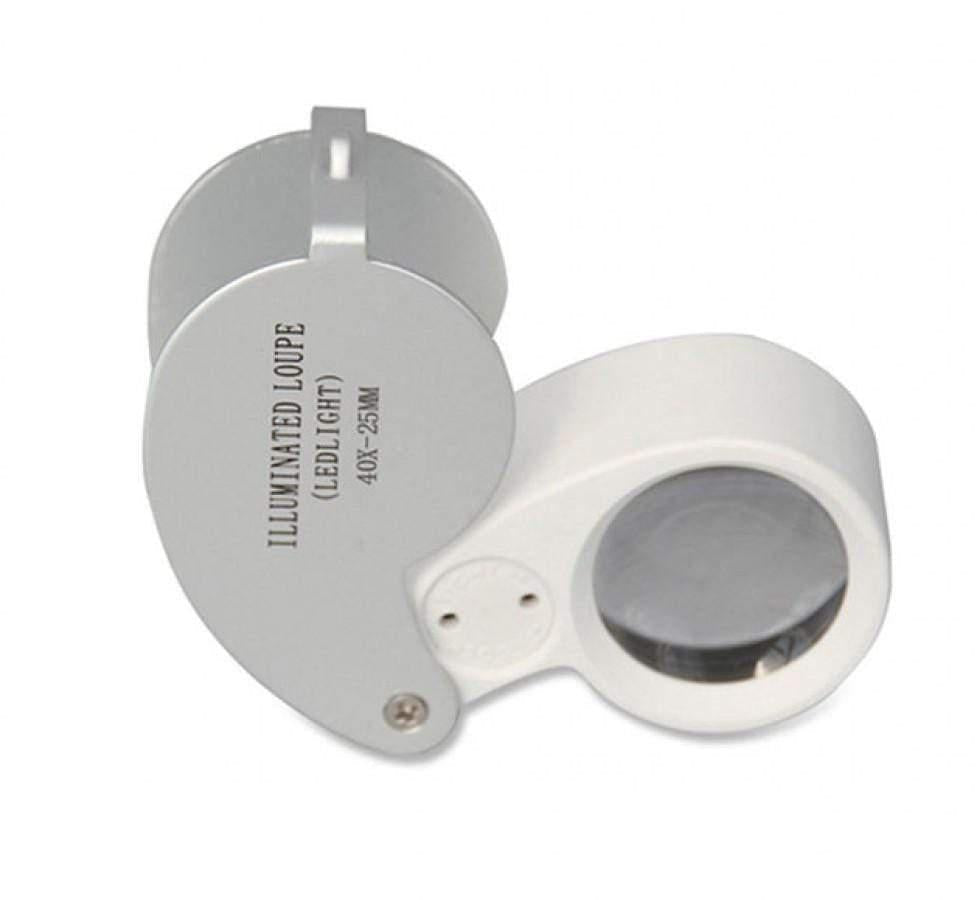 Lupe mit LED-Beleuchtung 40x Gartendetektor-Lupe