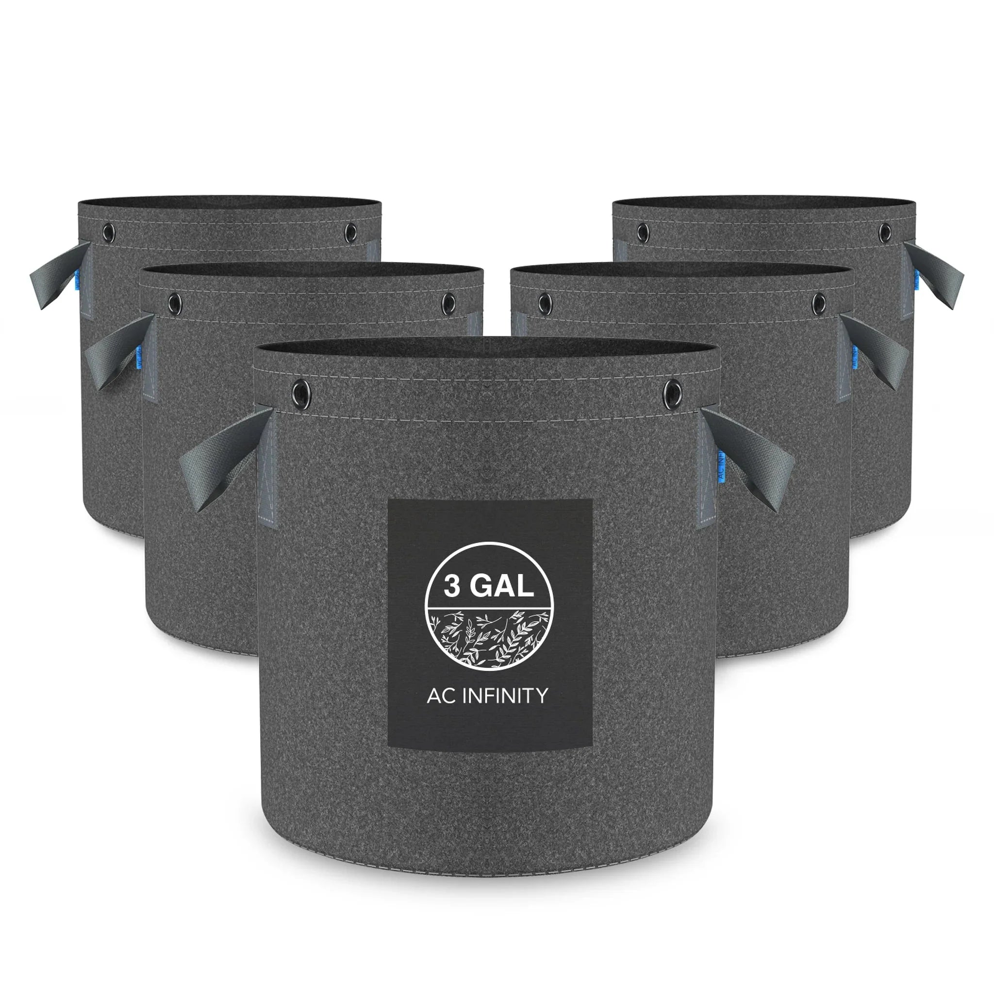 AC Infinity Schwerlast-Gewebetöpfe – 3 Gallonen (5 Stück)