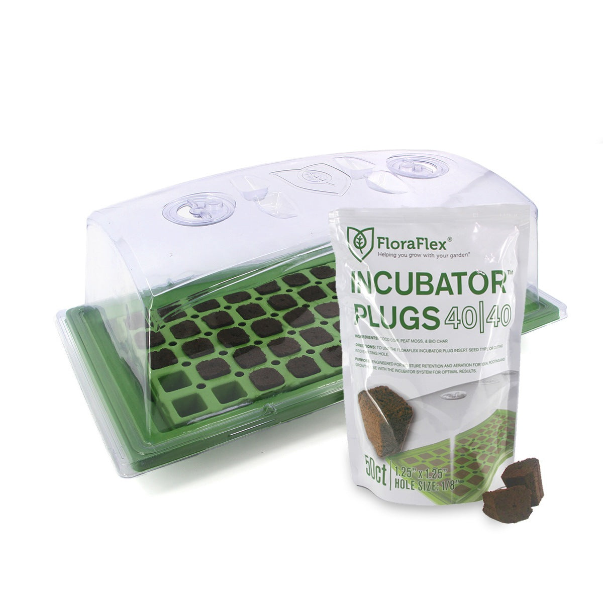 FloraFlex *DELUXE* Anzucht- / Inkubator-Set + 50 Coco-Spitzen