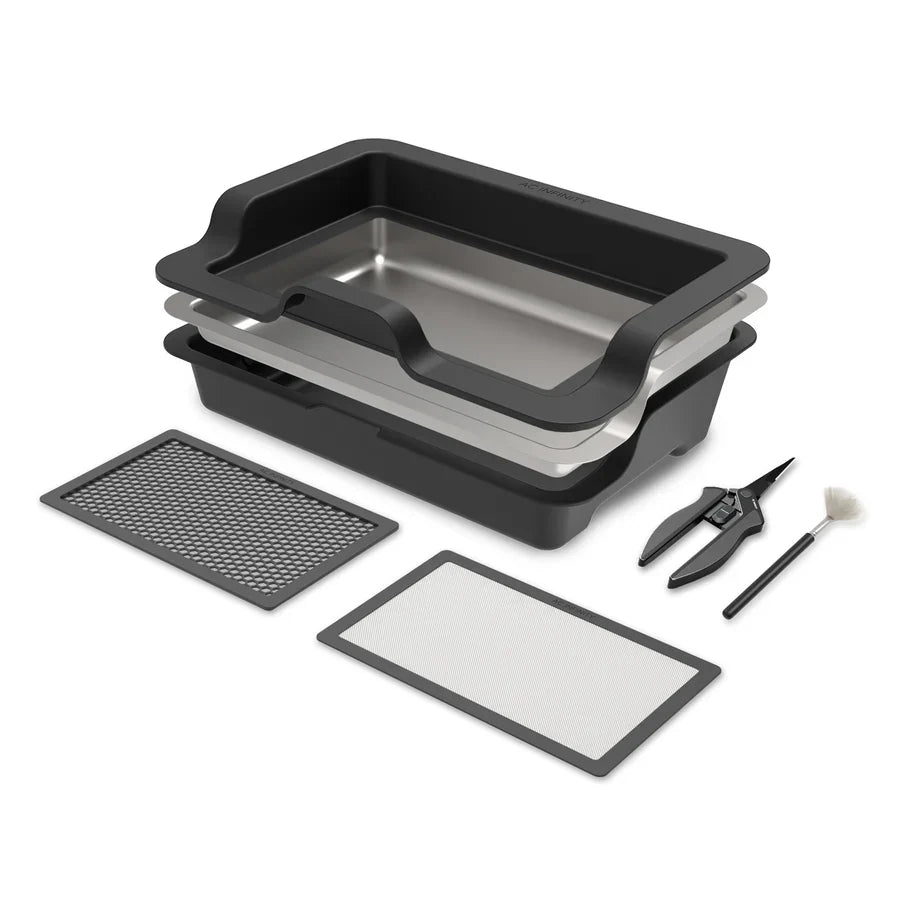 AC Infinity Großer Trimmtrog-Standard, 3-Ebenen & 2-Bildschirm-Kit (AC-TTA3)