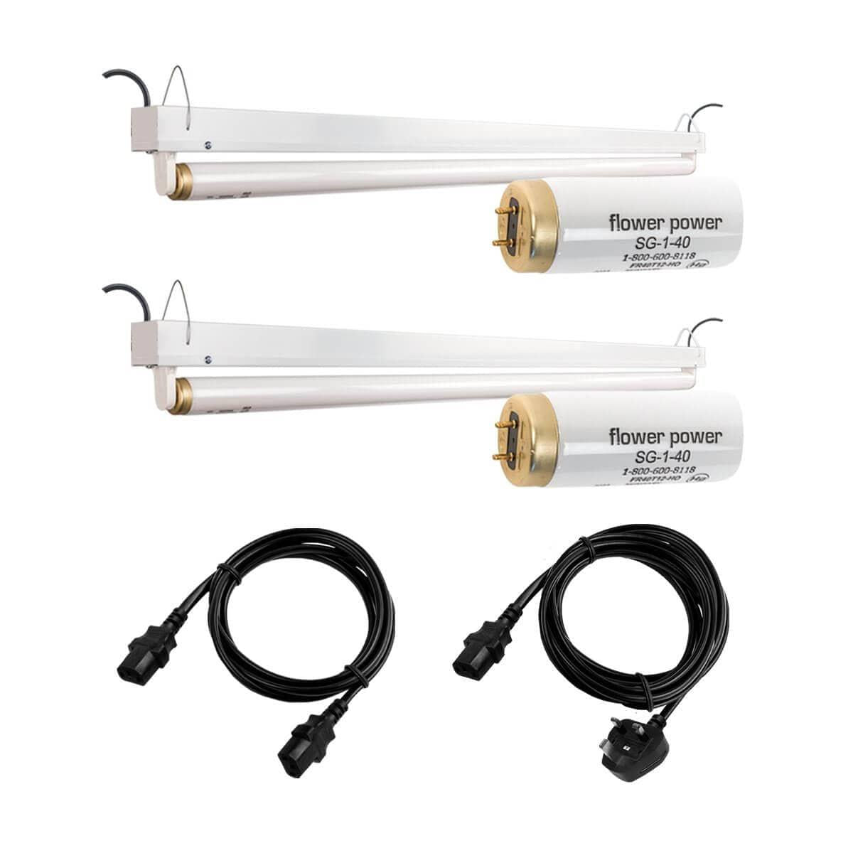 Solacure Flower Power UVB Komplettzüchtungslicht - 1,2 m Dual-Kit